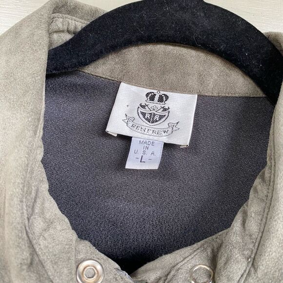 Renfrew Olive Green Full-Zip Up Vintage Jacket, Size Large - Picture 4 of 8